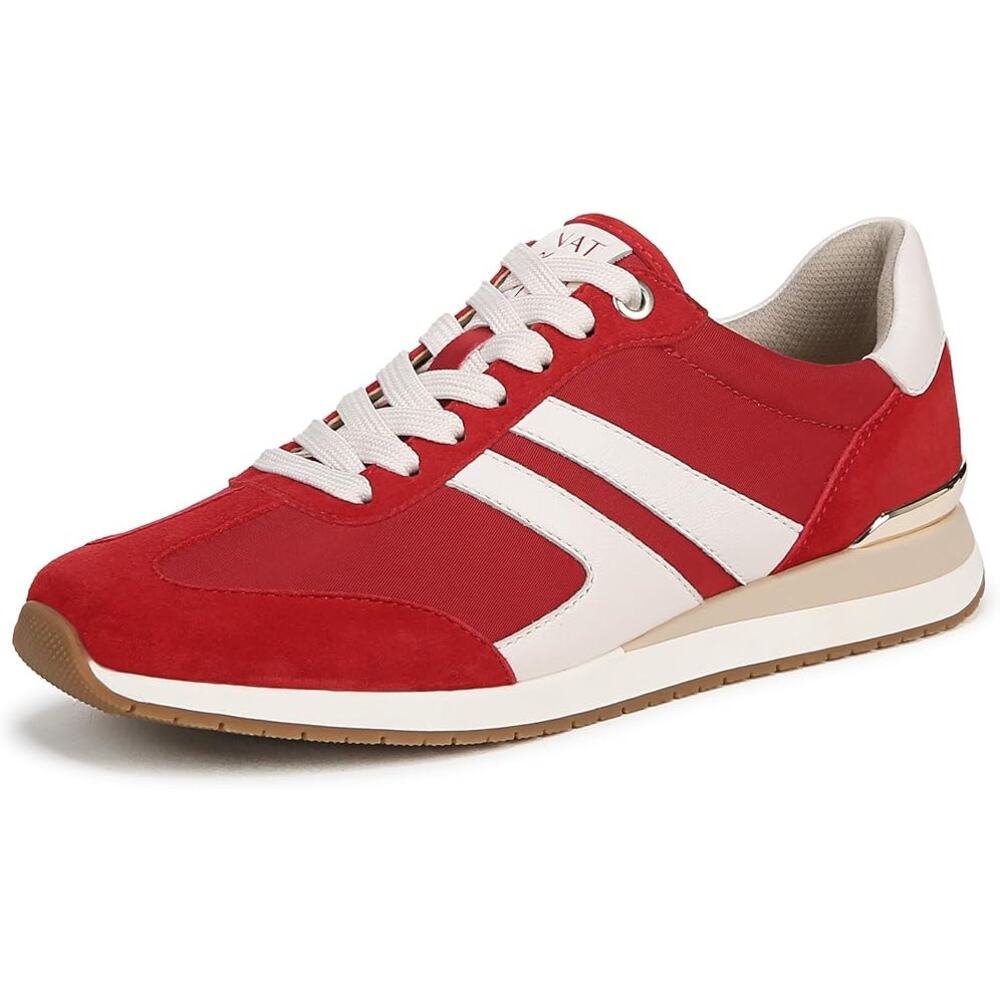 Naturalizer Lorena Lace-up Sneakers Shoes Athletic Red White Size 11